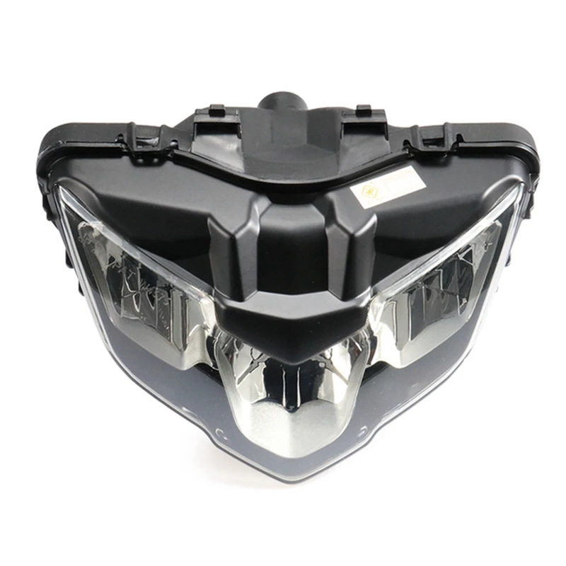 1 PCS Motorcycle LED High / Low Beam Headlight Lamp Light Assembly H4 Replacement For Yamaha Y15ZR V2 2019-2021 Clear