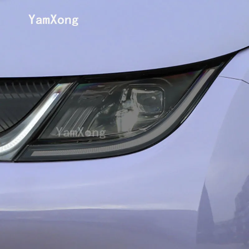 

For BYD DOLPHIN-Present-GTS CRT Accessories Car Headlight Protective Film Transparent Smoked Black TPU Sticker