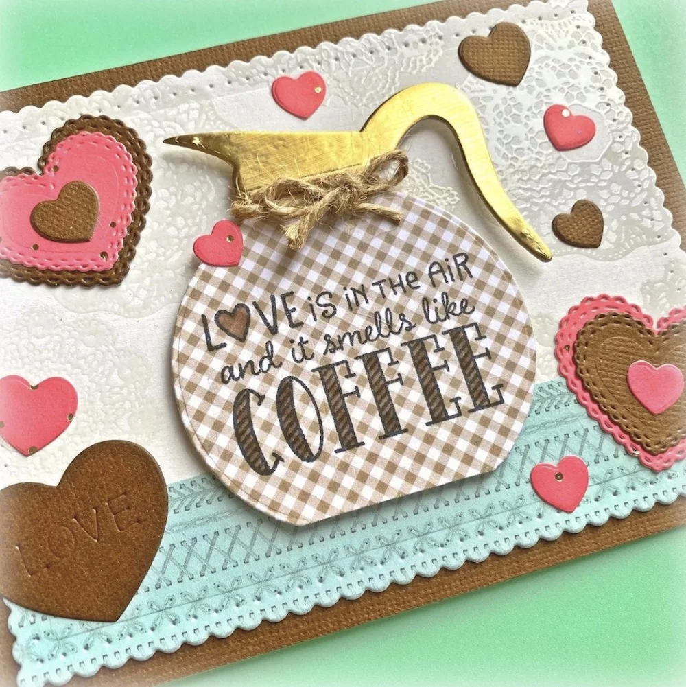 KSCRAFT Coffee кувшин шейкер Memorydex металлические штампы трафареты для сделай сам