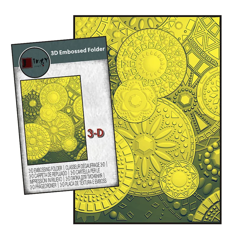 

3d Embossing Folder Flower/Snowflake/Tree Pattern Scrapbooking Supplies Craft Materials DIY Art Deco Background Photo Album 2023