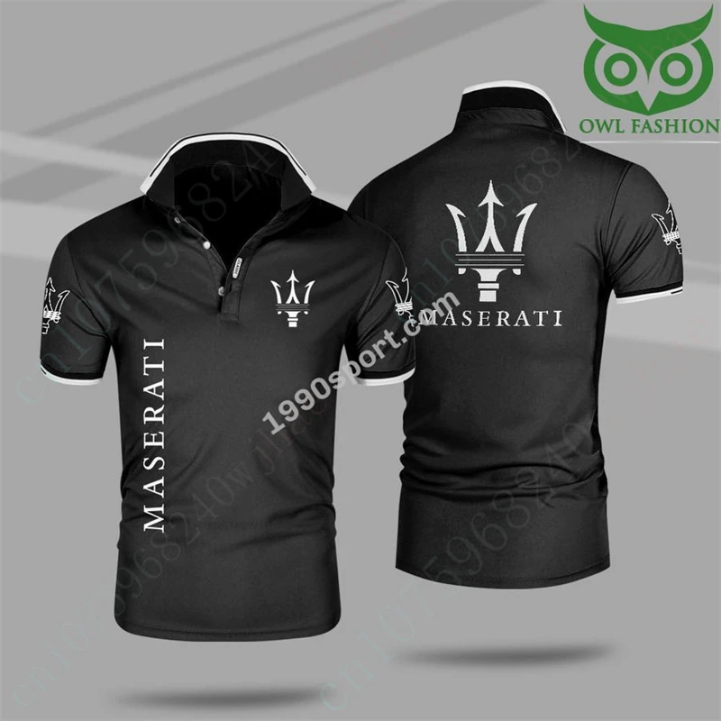 

Maserati T Shirt For Men Harajuku Polo Shirts And Blouses Anime Breathable Golf Wear Unisex Clothing Casual Short Sleeve Top