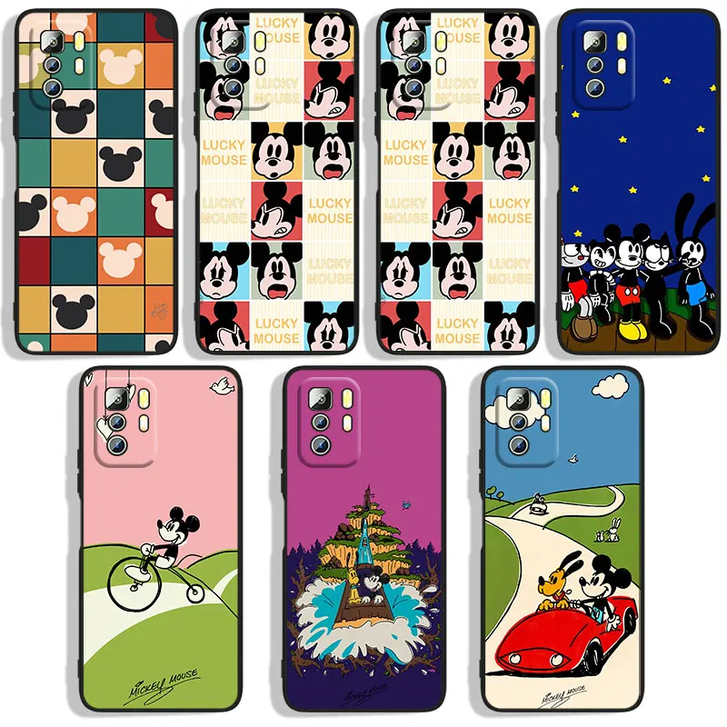 

Disney handsome Mickey Phone Case For Xiaomi Redmi Note 4X 5 5A(32GB) 6 7 8T 8 9 9T 9Pro Max 9S Pro Black Funda Cover Silicone