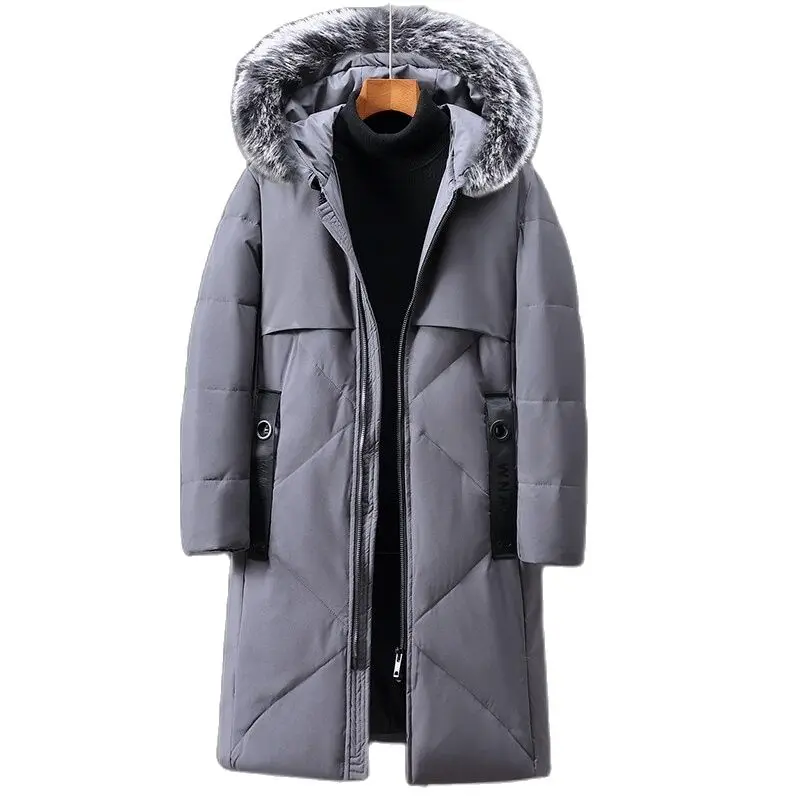 

BATMO 2022 new arrival winter high quality 80% white duck down hooded jackets men,Thicked coat men YR901