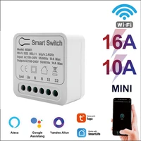 tuya smart wifi switch module yandex alice smart home wireless switch alexa google home 16a timer voice control diy automation