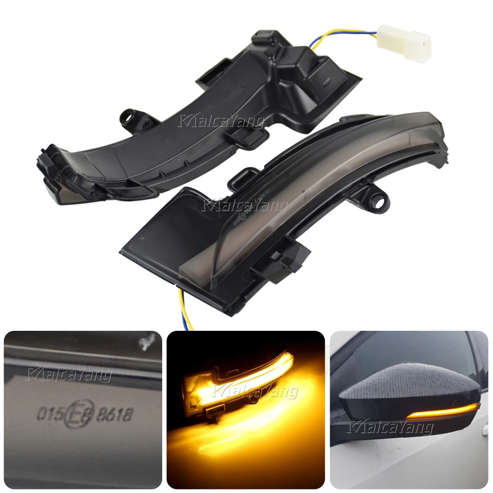 

LED Dynamic Turn Signal Light For Skoda Octavia Mk3 A7 5E 2013 2014 2015 2016 2017 2018 2019 Rearview Mirror Blinker Indicator