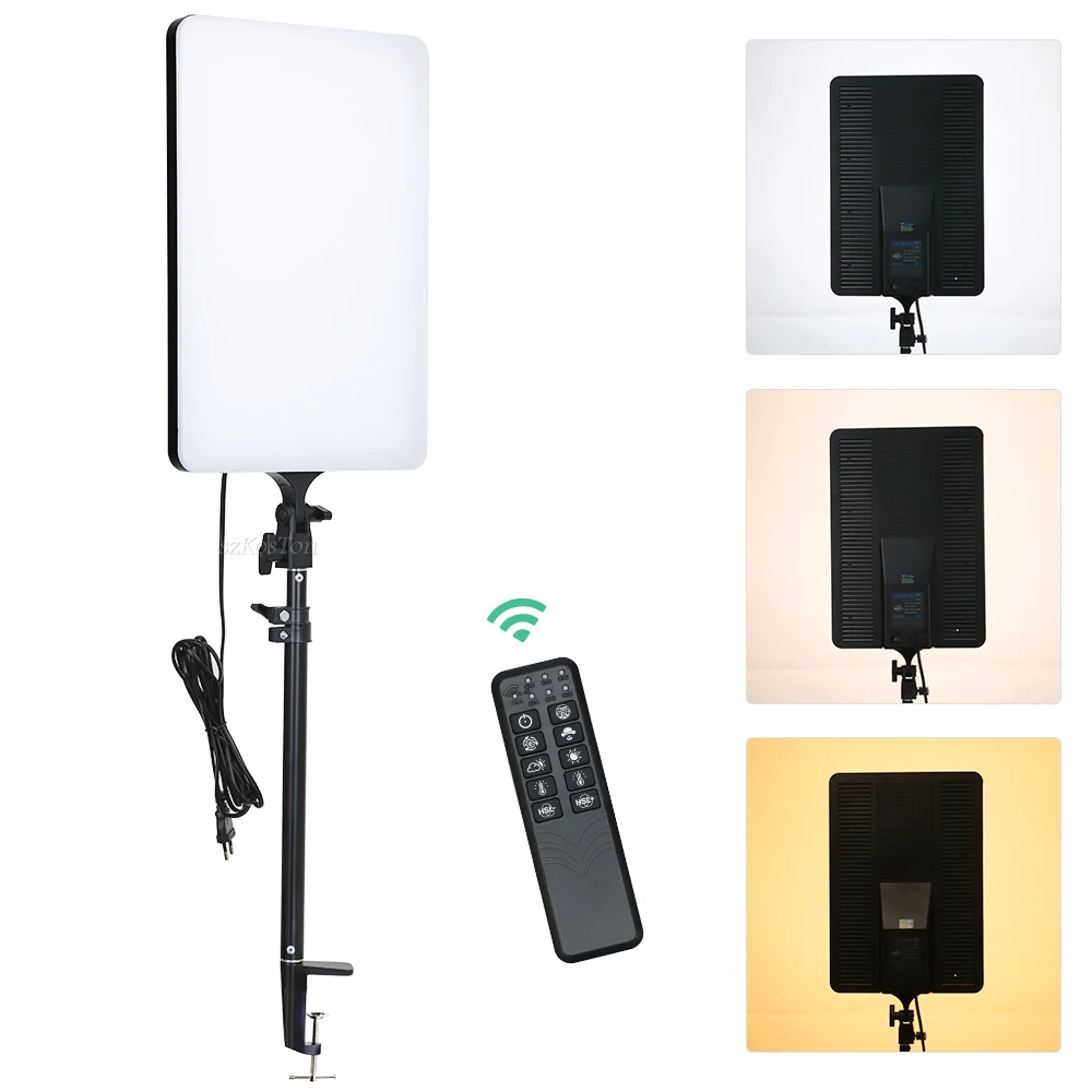 

19 inch LED Video Light 3200K-5500K Dimmable Photography Fill Light With Remote Control for Photo Studio YouTube Video Shooting