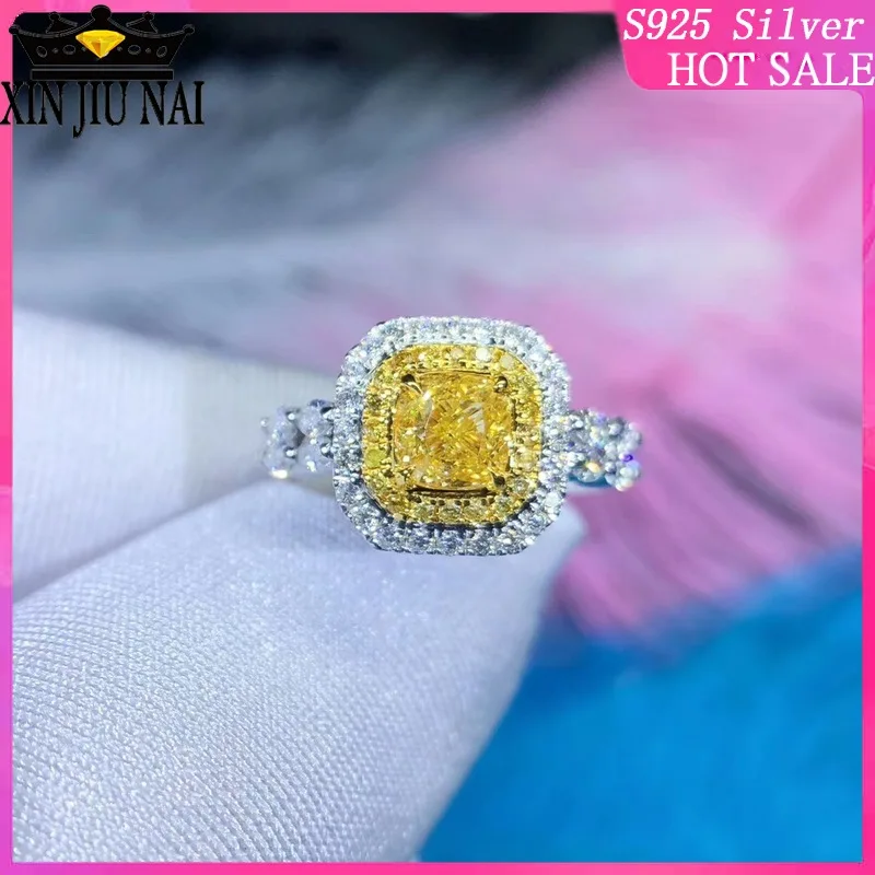 

Luxury Male Female Big Zircon Stone Ring Fashion 925 Silver Gold Wedding Jewelry Vintage Men Women Party Wedding Rings