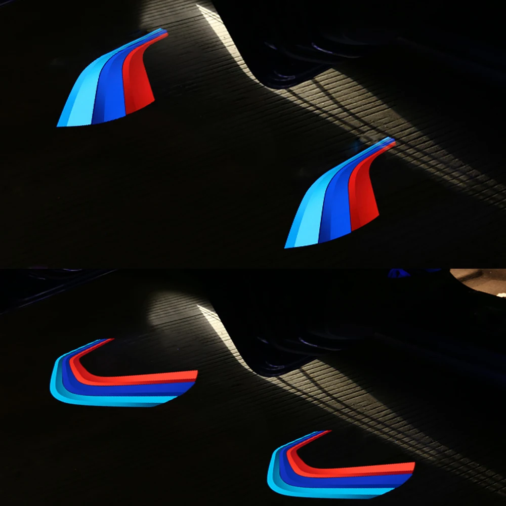 

LED Projector Car Door Light Emblem Puddle Welcome Light For M3 M5 E90 E91 E60 E46 F25 E34 E87 E30 E36 E61 F36 F30 X1 X3 X5 X7