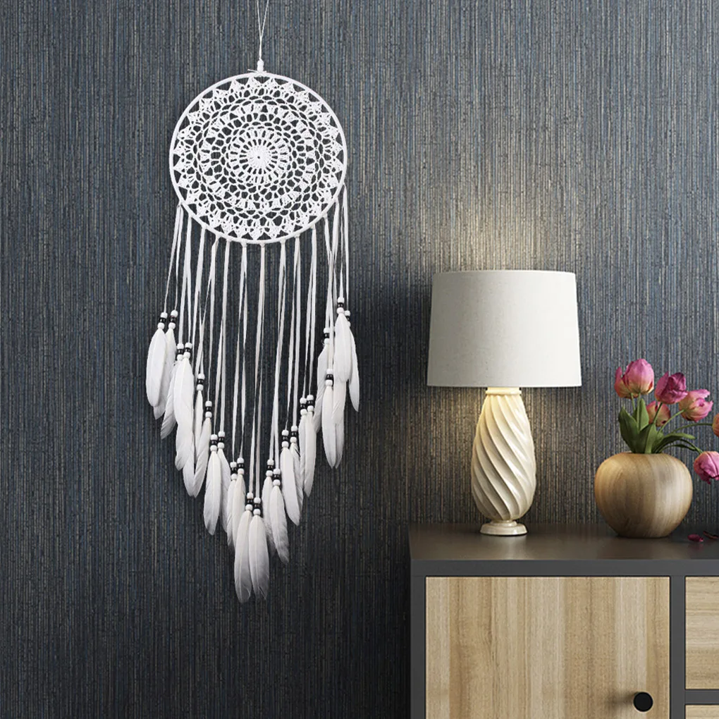 

Dream Catcher Home Hotel Bedroom Wall Hanging Decorative Dreamcatcher Feather Net Wall Decor