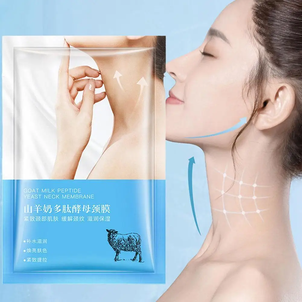 

Goat Milk Hexapeptide Neck Mask Collagen Firming Anti-Wrinkle Anti-aging Mask Whitening Lift Beauty Firming Moisturizing Ne L1Y6