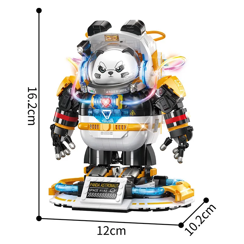 Zhegao MINI строительный блок Меха Панда