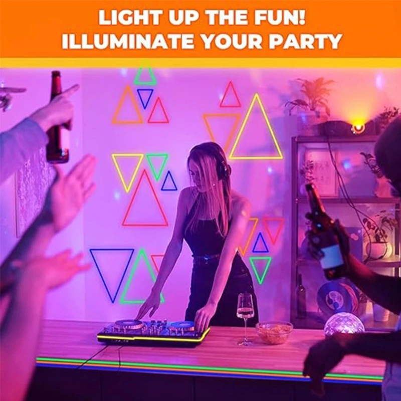 Красочные флуоресцентные тканевые ленты 6 рулонов набор лент Blacklight Reactives цветов