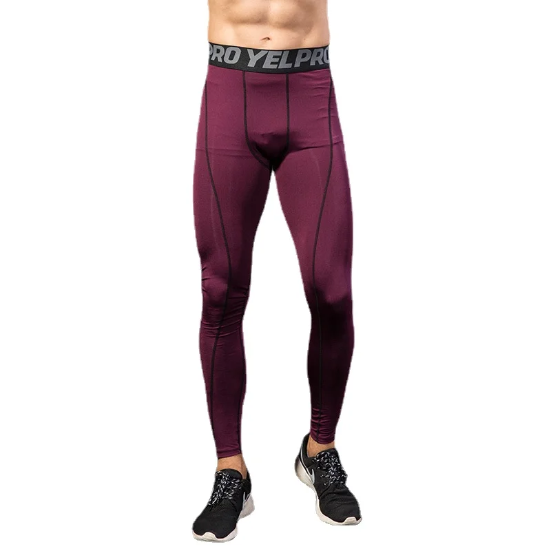 Spring and Autumn Men's Sports Pants Fitness Running Training Pants Breathable Quick-drying Stretch Tights Sweatpants Men