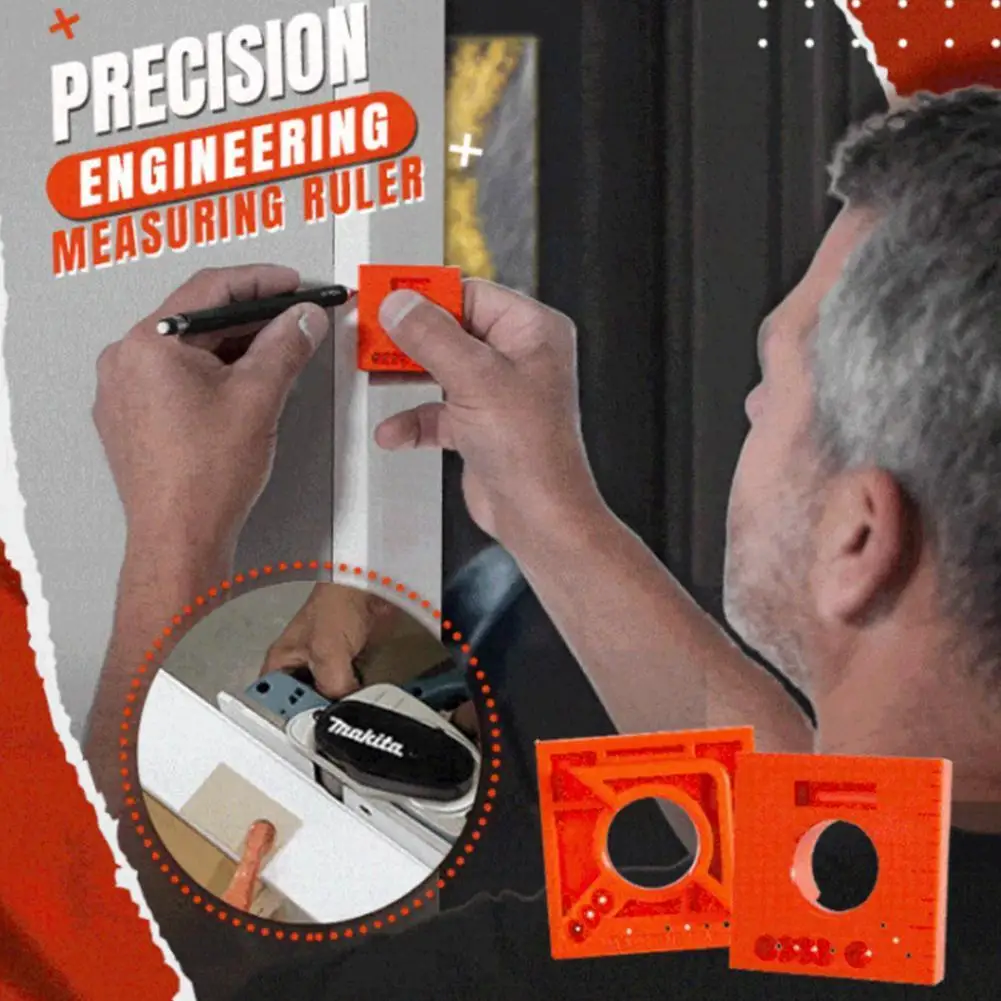 

Trim Buddy Measuring Tool Window Cutting Parallel Lines Corners Position Mark Measurement Tools Woodworking Portable Measuring R