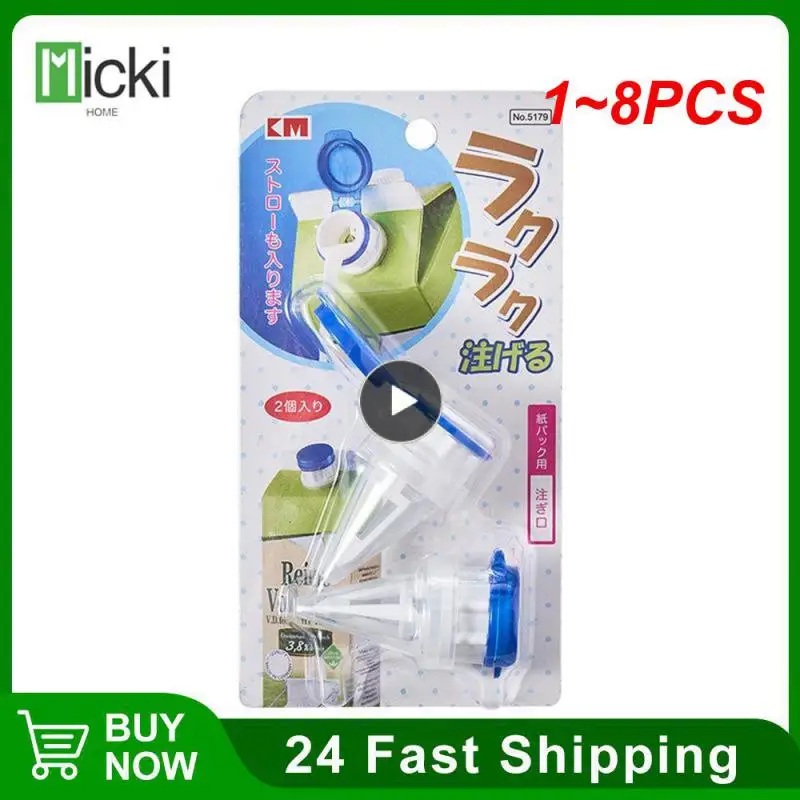

1~8PCS /pack Milk Bottles Pourer Spout Pourer Silicone Drink Bottle Splitter Beverage Changeover Caps Stopper Drinking