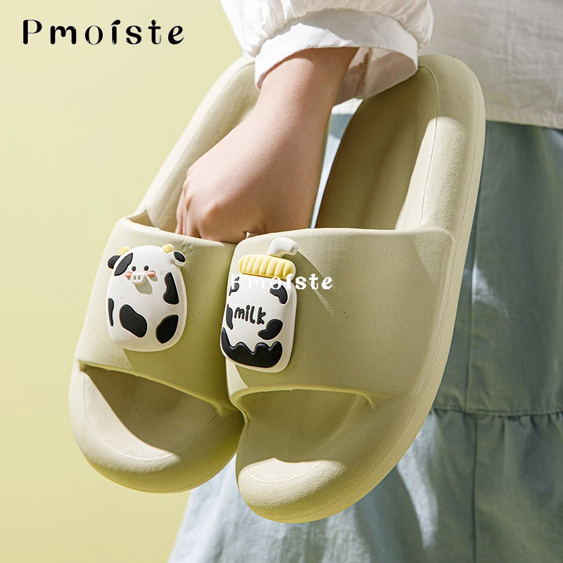 Women's Slippers for Home Cartoon Cute Pig Designer Slide Falt Indoor Summer Shoe Comfotable Soft 2023 EVA House Slipper Female