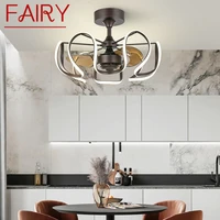 fairy american style ceiling fan lamp contemporary led vintage remote control for home living room bedroom with light
