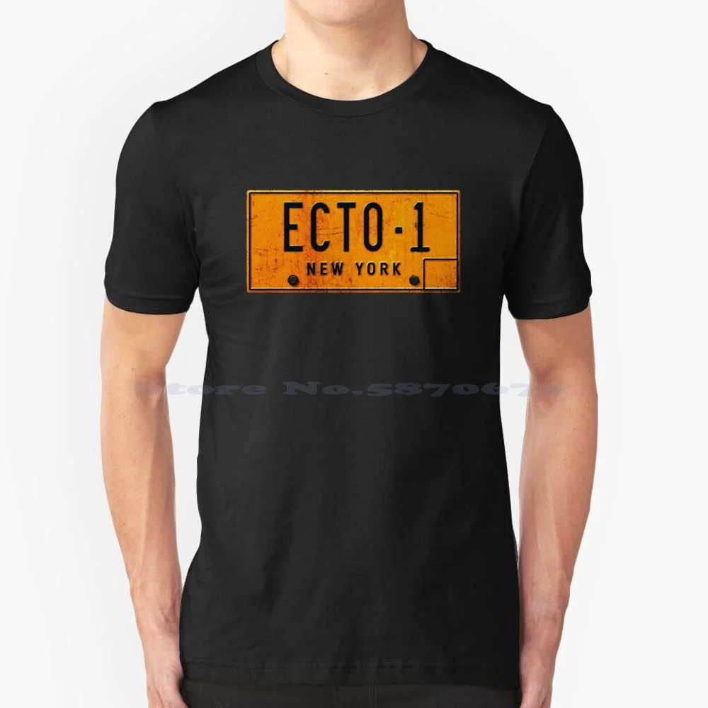 Футболка Ecto 1 с номерным знаком 100% хлопок футболка изображением героев фильма Stay