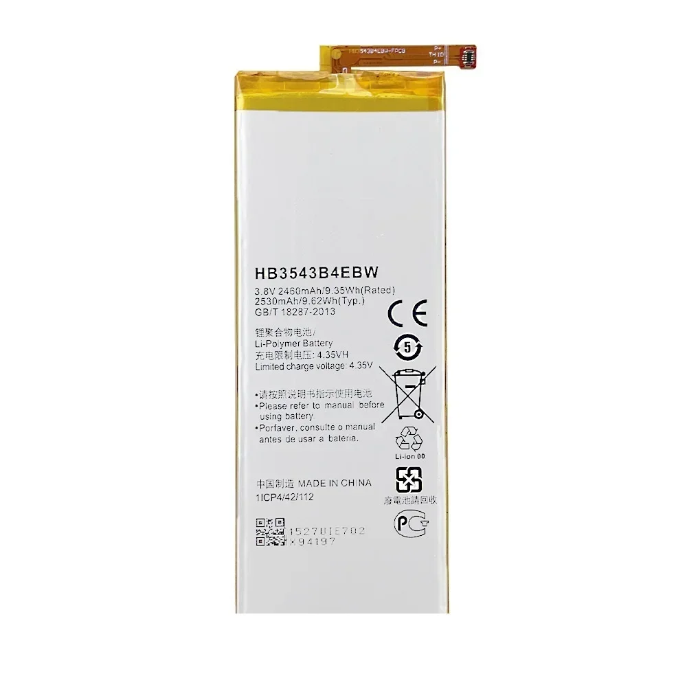 HB3543B4EBW Сменный аккумулятор для Huawei P7 P7-L07 L09 L00 L10 L05 L11 новые высококачественные