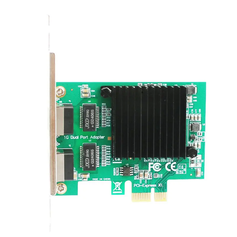 Гигабитная Двухпортовая Серверная сетевая карта PCI-E для настольного компьютера