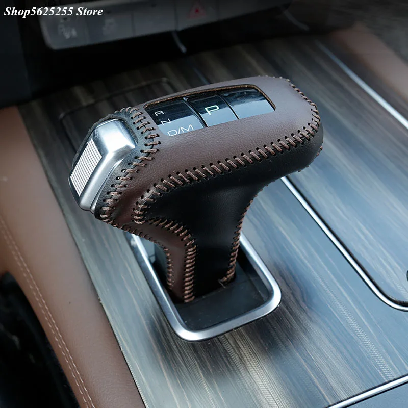 

Car Gear Lever Shift Knob Cover Leather Decoration Trim For Haval H9 2020 2021 2022 Accessories