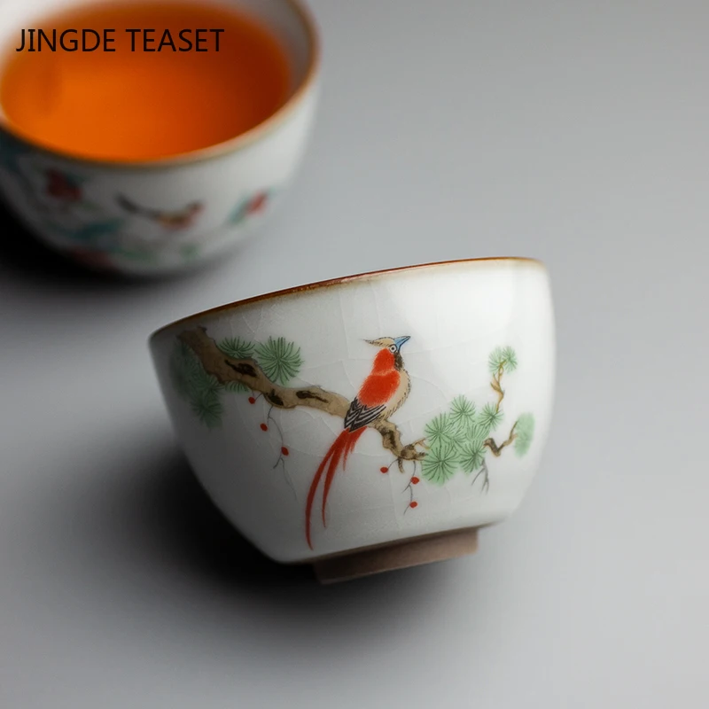 2 шт./лот китайская посуда для запекания чайные чашки антимасштабирование ручная