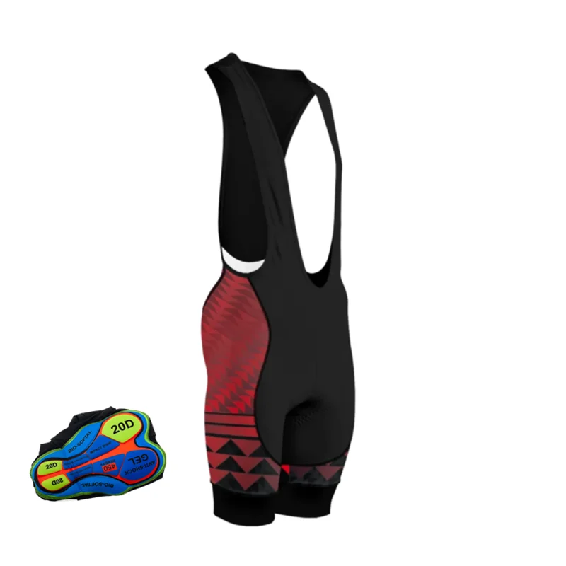 

Bicycle Culotte Bike Pants 20D Gel High Quality Classic Bib Shorts Race Pad Silicon Grippers at leg Bib Shorts