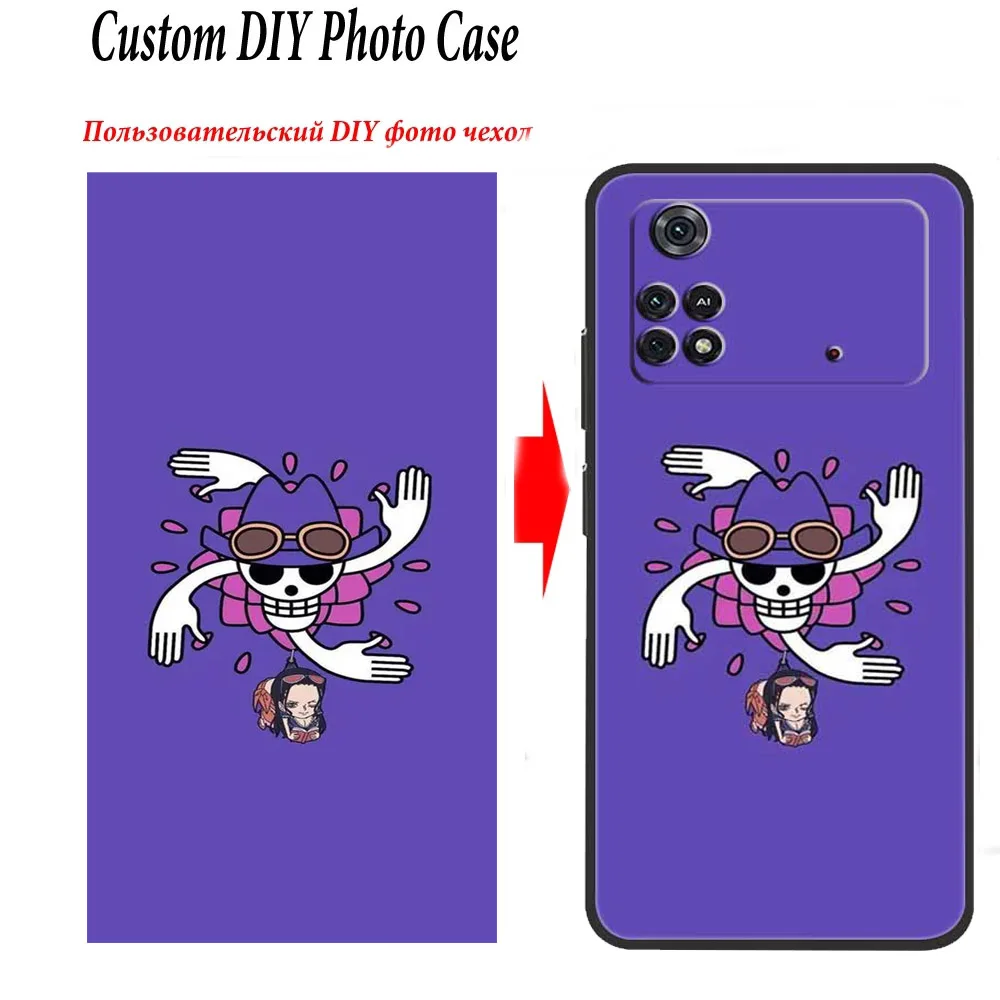 Индивидуальные чехлы для телефонов Xiaomi Poco M4 Pro 4G M3 5G M5 M5S силиконовые с фотографией