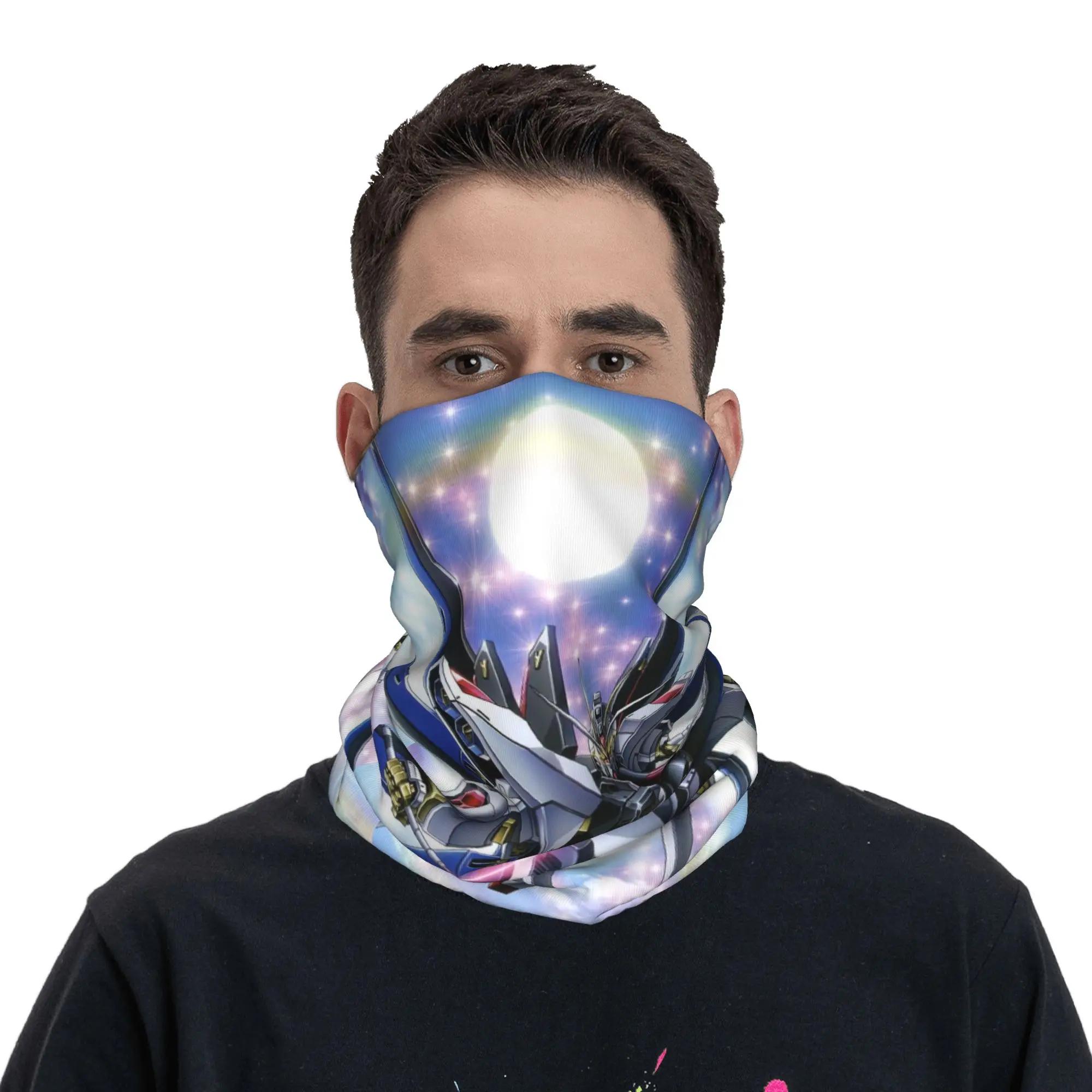 Фото Robot Movies (6) Bandana Cover Club Gundam Face Scarf Hiking Unisex Winter Neckerchief №4