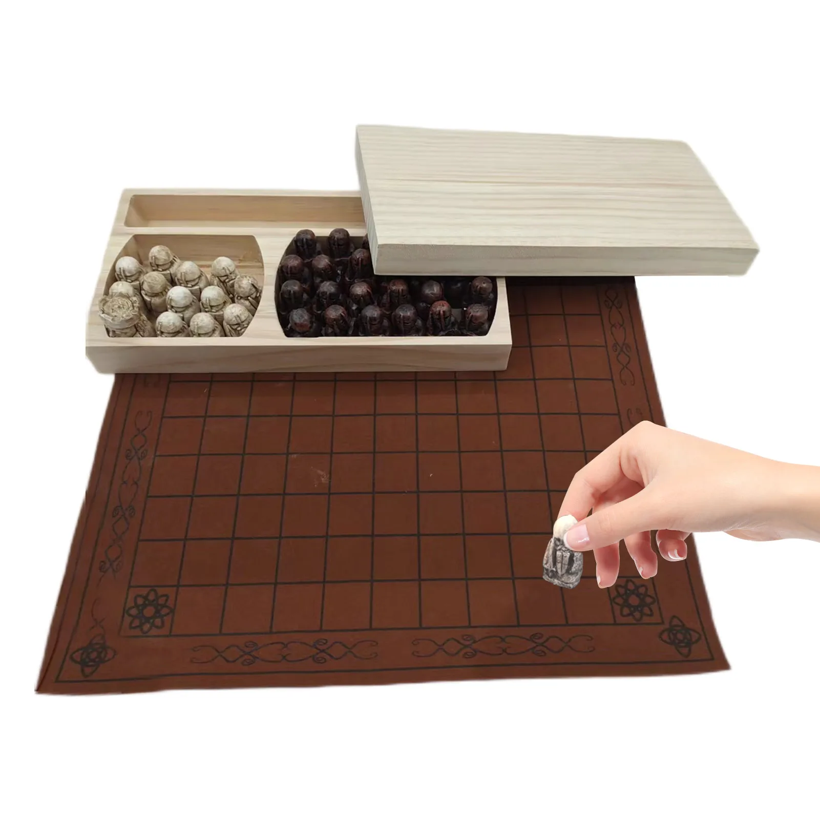 

Chess Set Traditional Two-Player Strategy Board Game Entertainment Accessories For Kids Adults Intelligence Training Travel