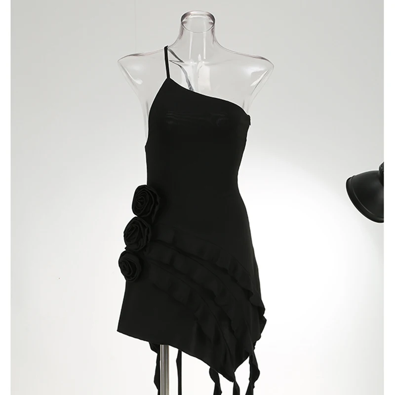 Женское сексуальное платье новое красное повседневное с цветочным принтом на