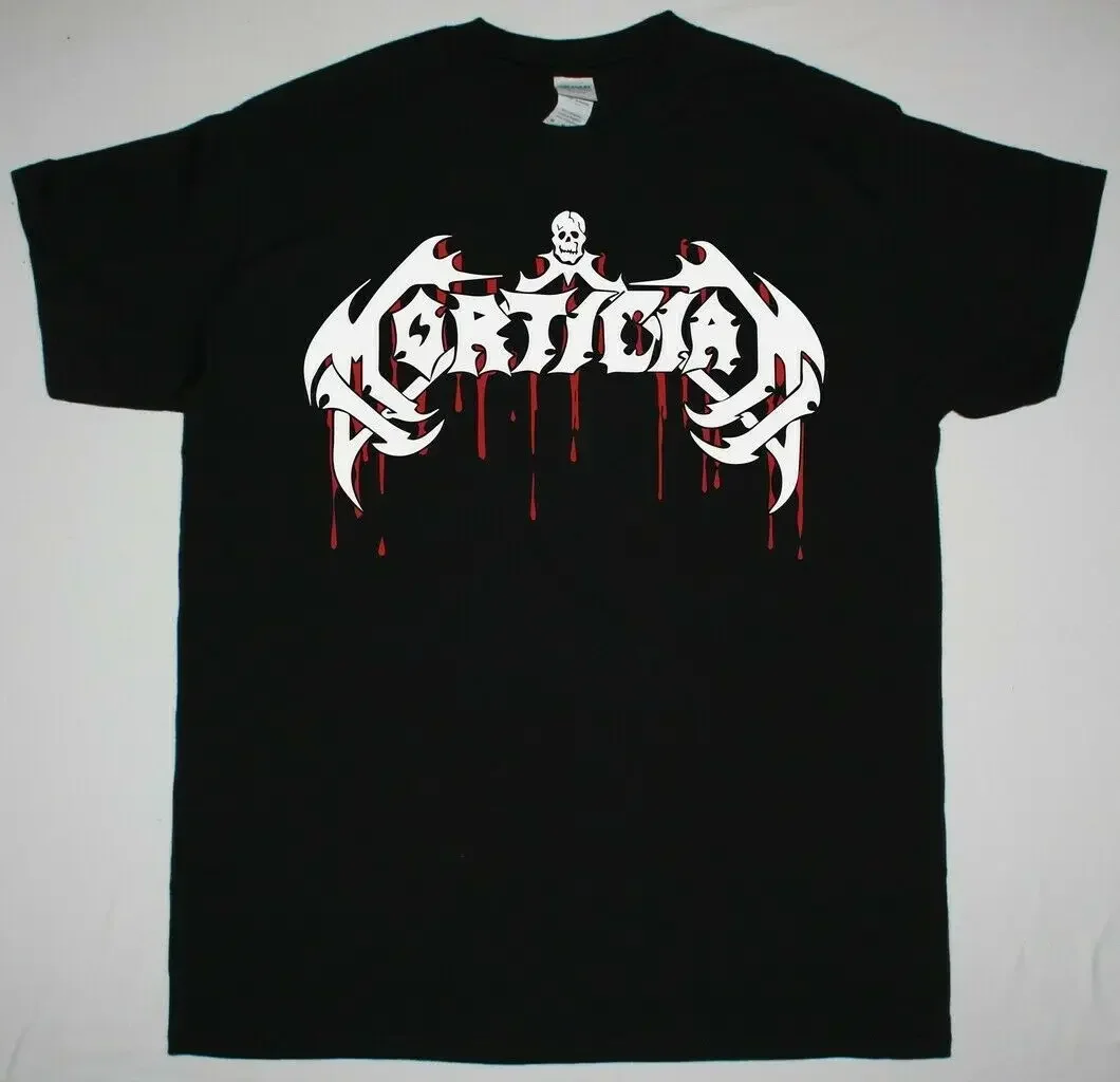 ЛОГОТИП MORTICIAN BLOODY DEATHGRIND GRINDCORE BRUTAL DEATH METAL НОВАЯ ЧЕРНАЯ ФУТБОЛКА