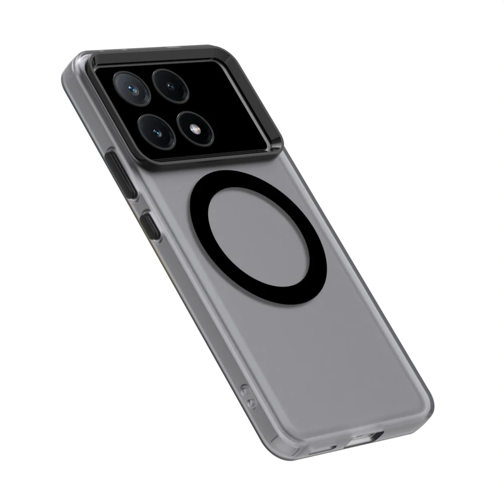 Фото Полупрозрачный чехол для телефона ярких цветов для Xiaomi Poco X6Pro 5G 14T Pro Redmi K70E K70, ультрамагнитная задняя крышка с беспроводной зарядкой №5