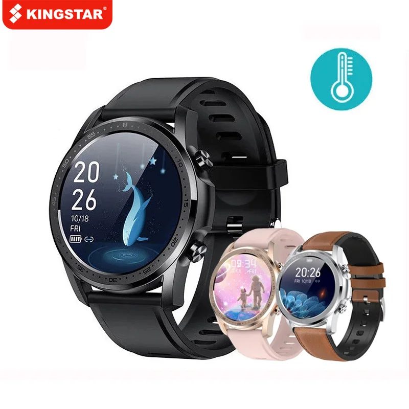 

Умные часы Youth2 для мужчин и женщин, фитнес-трекер с монитором температуры тела, водонепроницаемые наручные часы