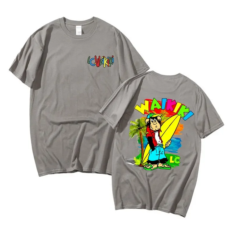 Футболка с рисунком Lc Waikiki Monkey для мужчин и женщин модные повседневные футболки