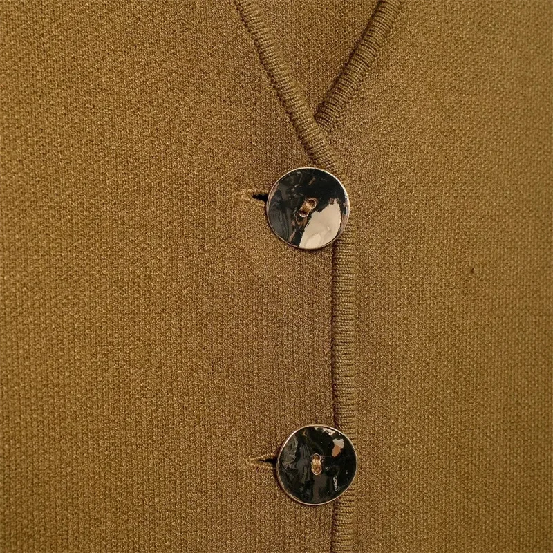 Женский винтажный вязаный кардиган Tri-Wale с одним рукавом и глубоким V-образным