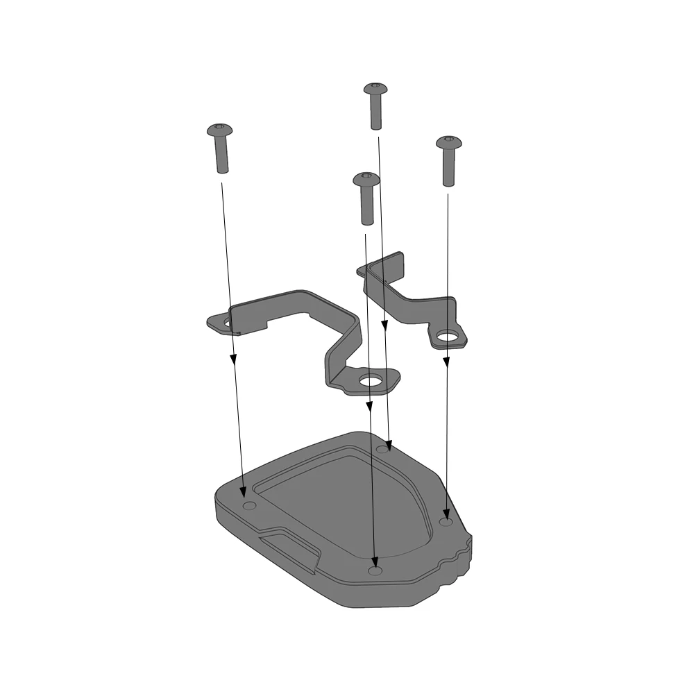 Боковая подставка для мотоцикла с ЧПУ увеличитель HONDA NT 1100 NT1100DCT NT1100 DCT 2022-2023