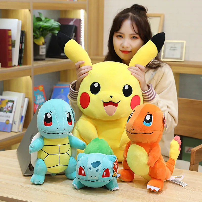 

Pokemon Pikachu Peluche Plush Toy Charmander Squirtle Bulbasaur Pikachu Stuffed Snorlax Gengar Charizard Plush Doll Gift For Kid