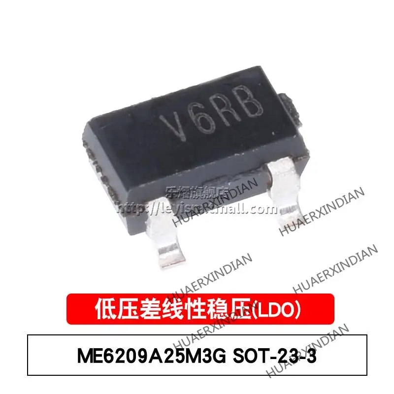 

10PCS/LOT New Original ME6209A25M3G SOT-23-3 Type V6 2.5V In Stock