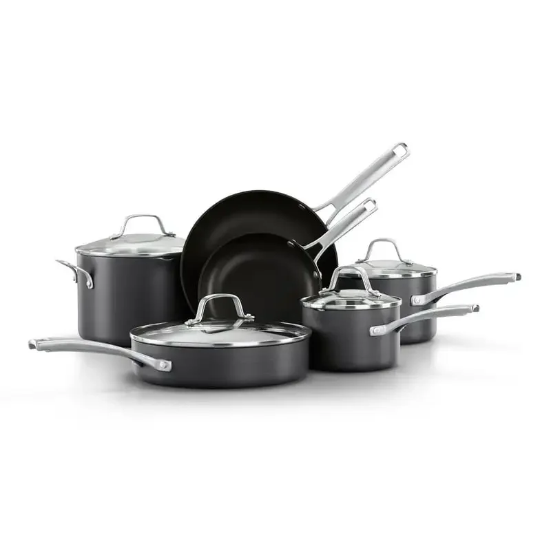 

Classic AquaShield Nonstick Cookware, 10-Piece Pots and Pans Set Fast Shipping