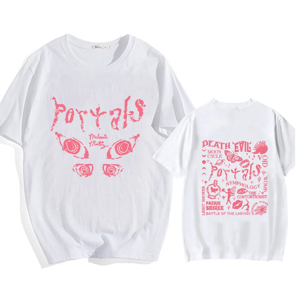 

Melanie Martinez Portals Tour Men T-shirt Summer and Spring Double-sided Printed Tops Retro Anime Tees Male Streetwear Harajuku