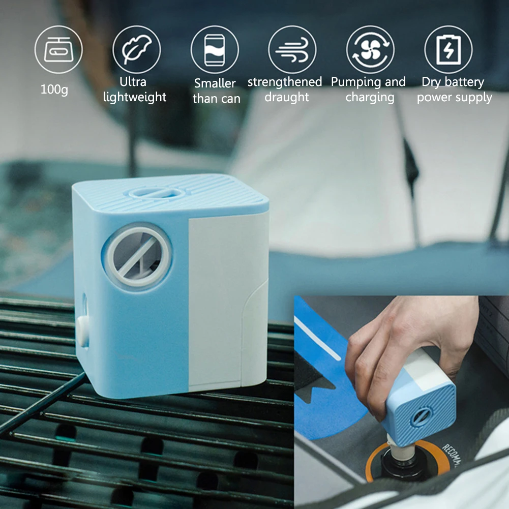 

Портативный крошечный воздушный насос, компрессор для дома, для путешествий, кемпинга, матрас, Воздушная кровать, бассейн, плавающие игрушк...