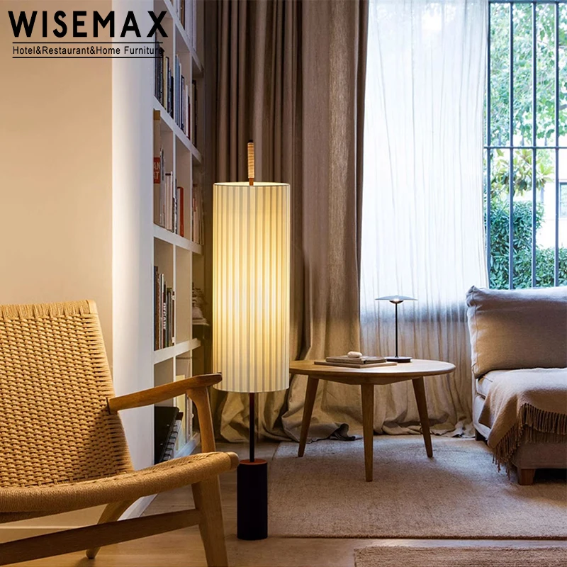 Фото Напольный светильник WISEMAX FURNITURE в ретро-стиле для японской гостиной и спальни, создающий атмосферу, для домашнего декора №1