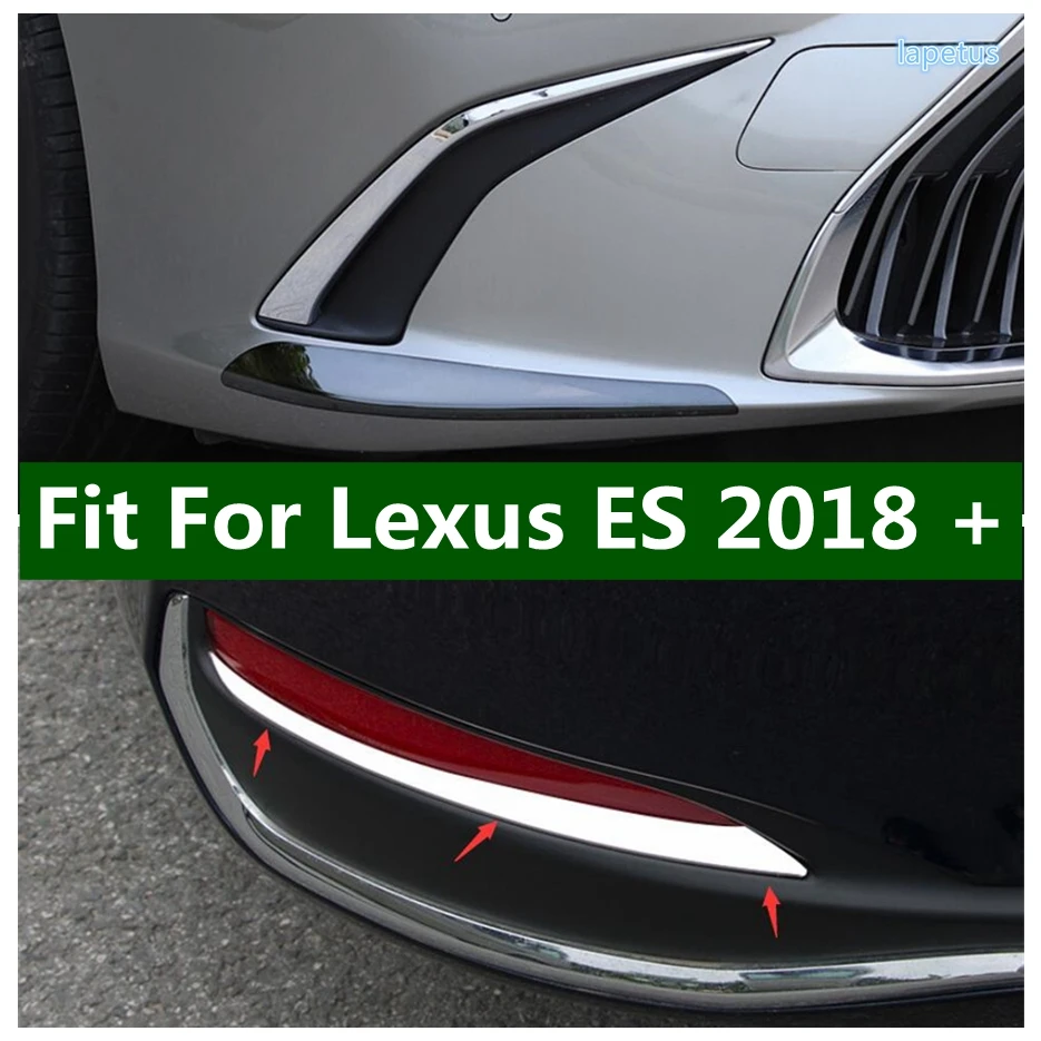 

Rear Fog Lights Lamp Eyelid Eyebrow Decoration Front Bumper Corner Protector Cover Trim Stainless Steel For Lexus ES 2018 - 2022