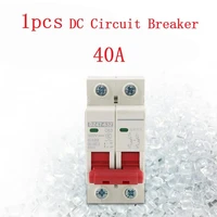 1pcs dc circuit breaker 6a25a40a mcb solar double pole type c 6ka circuit breakers household breaker