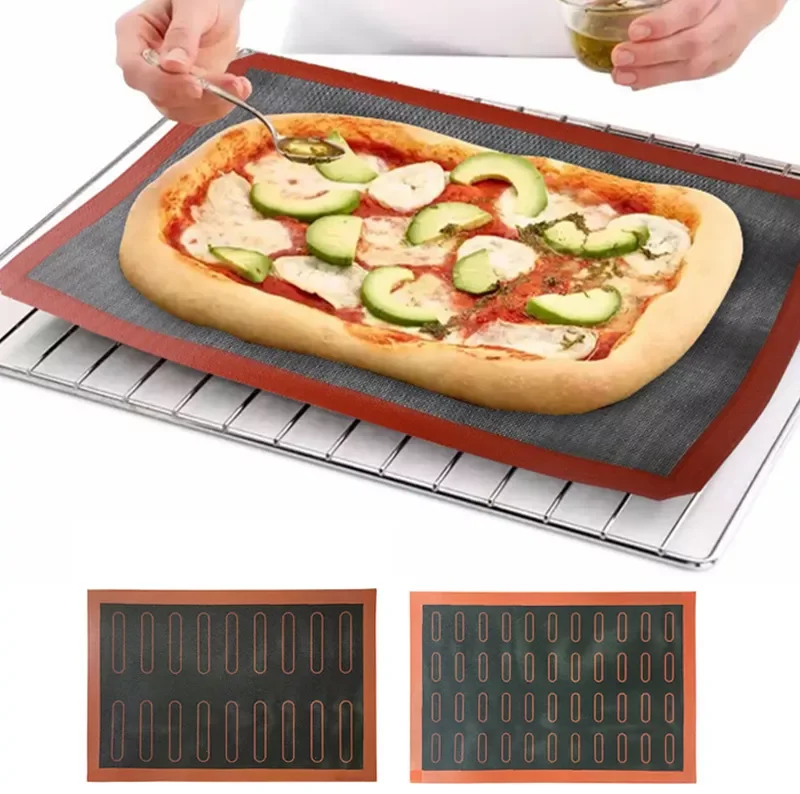 

NEW2022 Perforated Silicone Baking Mat Heat Resistant Nonstick Oven Sheet Liner Bakery Tool for Cookie Bread Kitchen Bakeware Ac