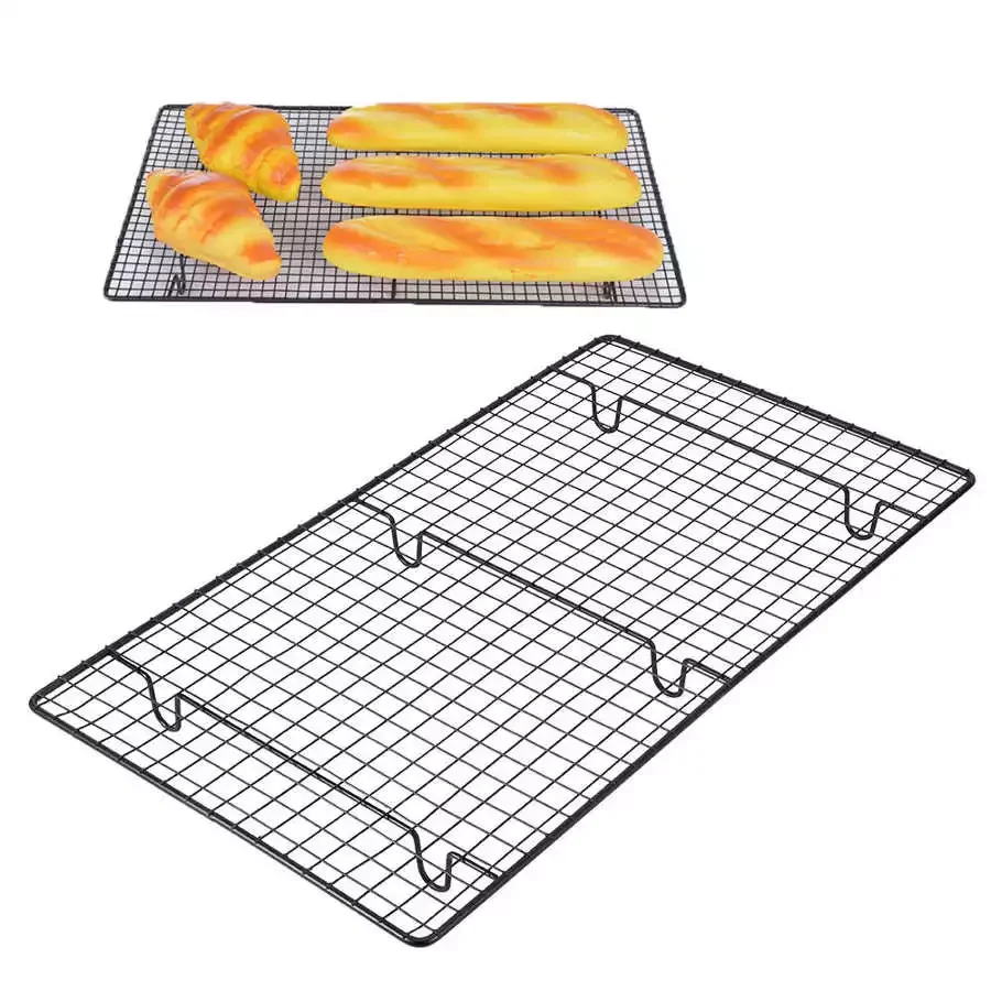 

Non Stick Cooling Rack Grid Barbecue Grills Baking Tray Net For Bread Cookies Biscuit Holder Shelf Baking Tools