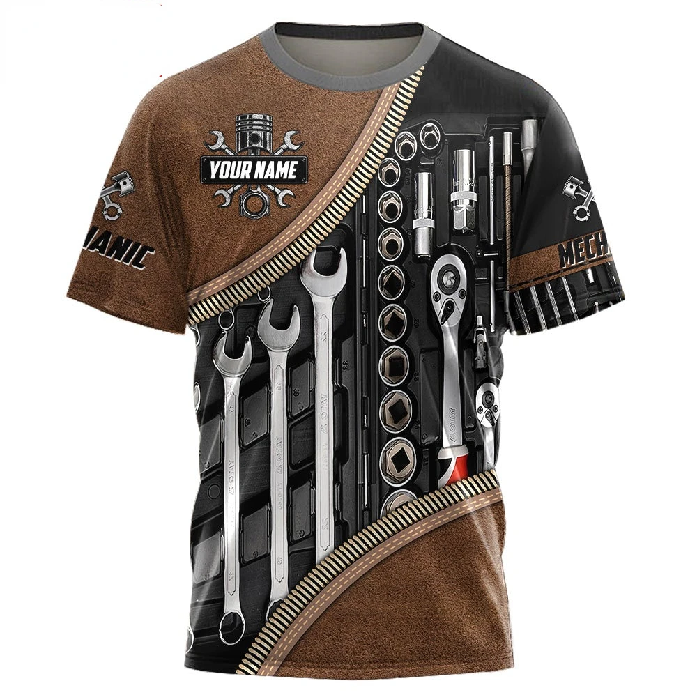 

2022 Fashion Men's Shirts 3D Mechanical Collection Print Summer Casual Sports Crew Neck Top Street Fashion Oversized T-Shirt