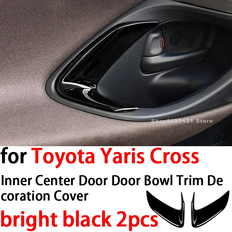 

Автомобильная внутренняя центральная дверная чаша, декоративная накладка для Toyota Yaris Cross, аксессуары для интерьера 2020 2021 2022 2023