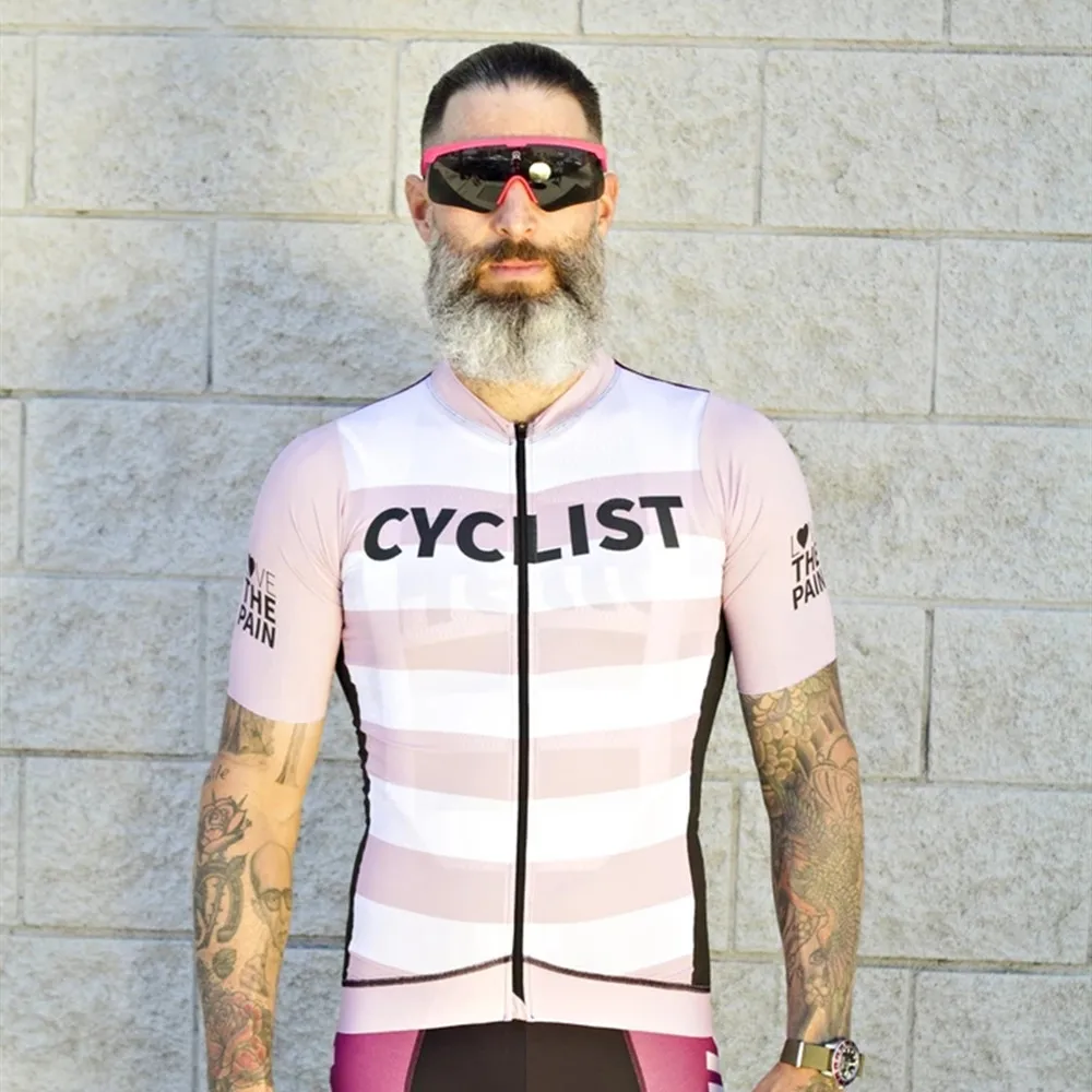 

LOVE THE Pain Cycling Jersey Maillot Men Summer Ciclismo Bicycle Clothing Uniforme Bicicleta Culotte Bib Shorts Jersey Ciclismo
